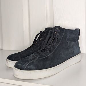 Vionic Womens Shoes Size 9.5 Black Suede High Top Jenning Sneaker